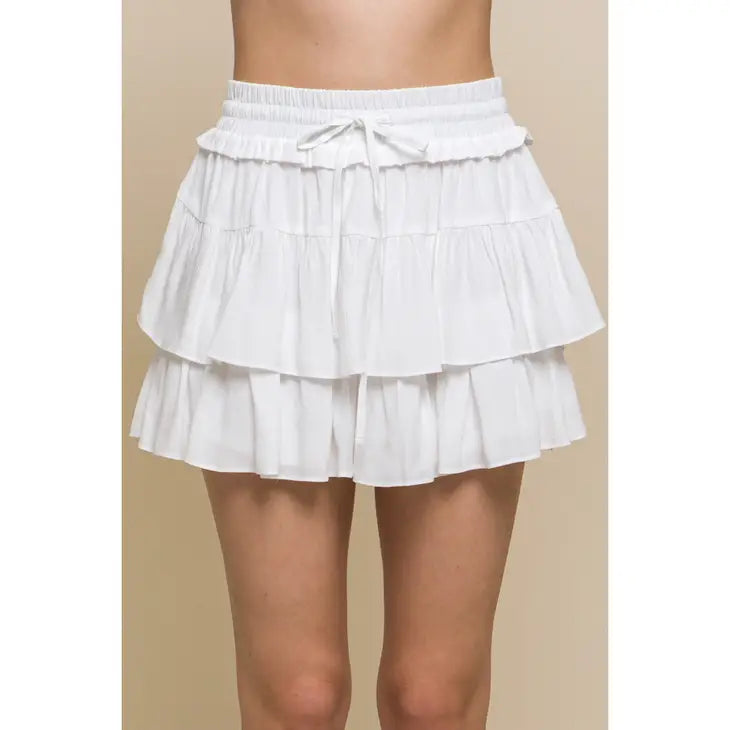 Ruffled Mini Skort