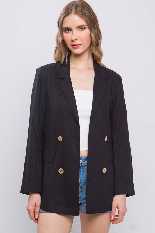 London Linen Blend Blazer