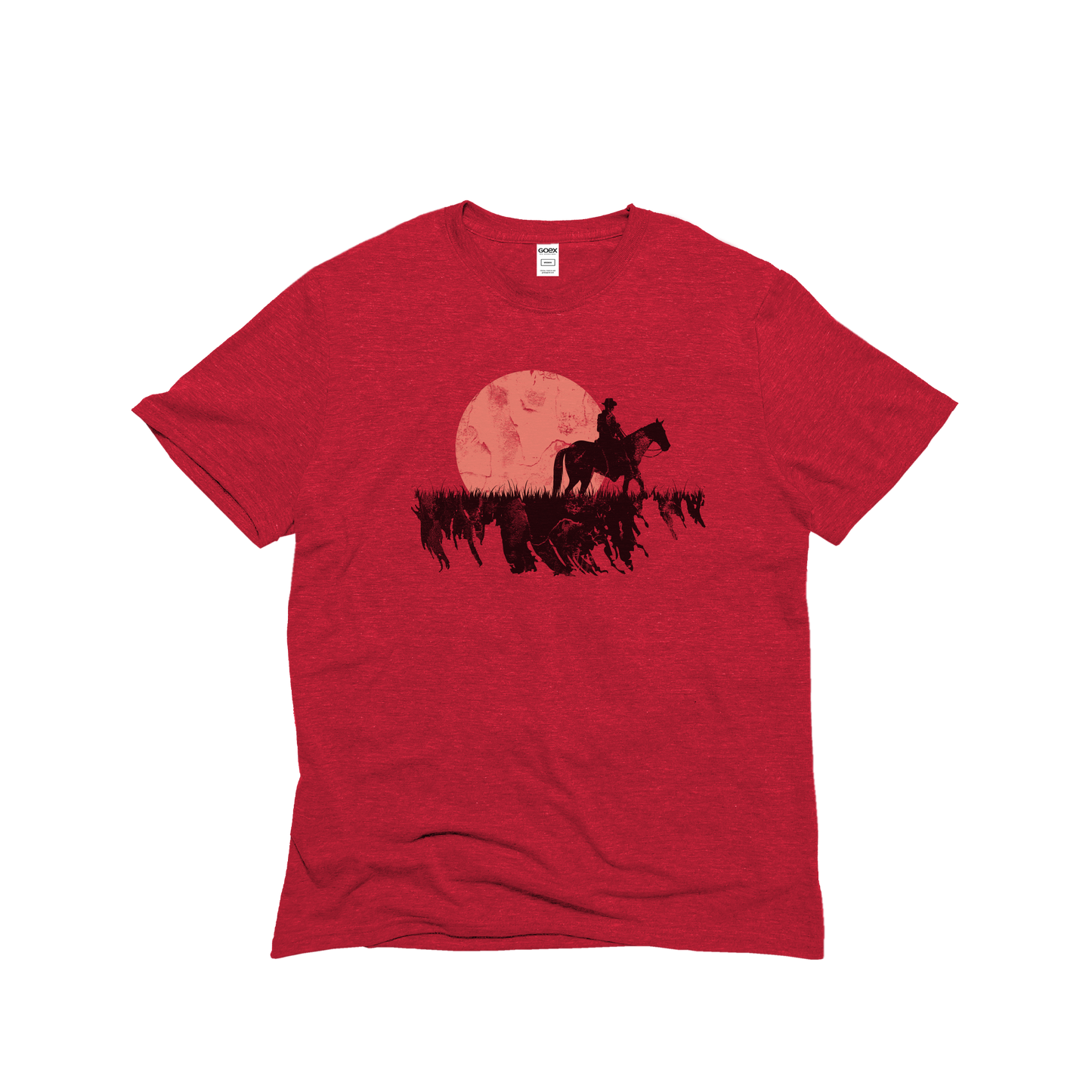 Cowboy Sunset - Unisex Red - Western