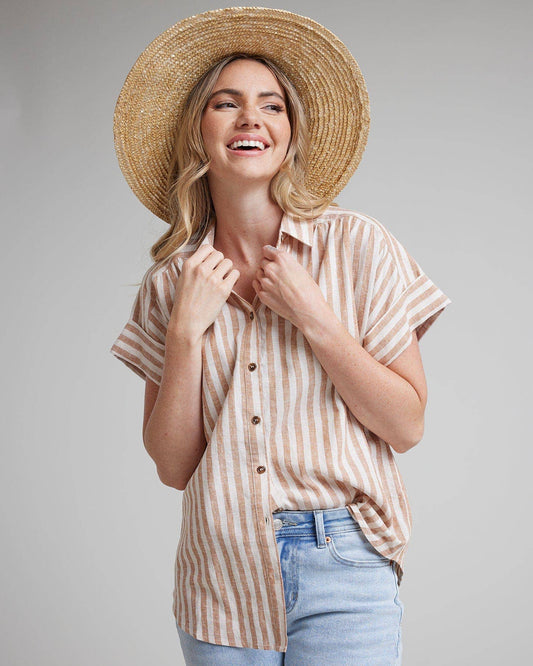 Marigold Stripe Shirt