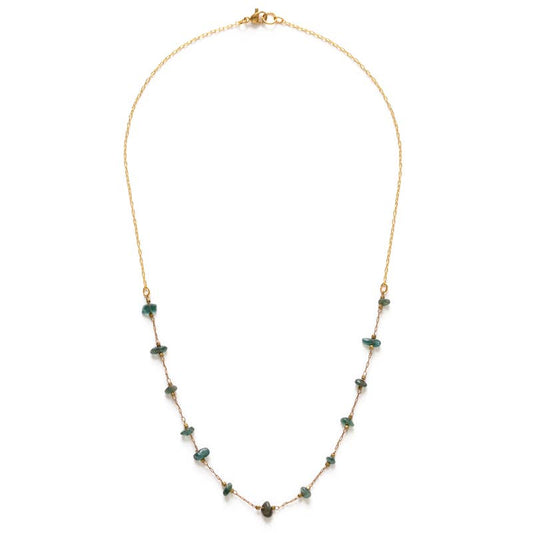 Gemstone Chips Necklace - Jade